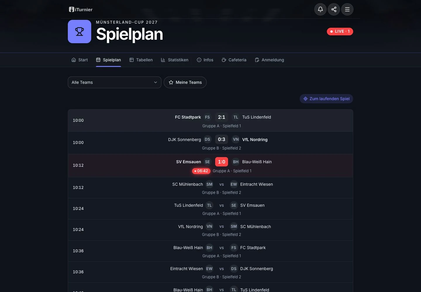 Öffentlicher Spielplan